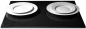 Preview: Stein Küchenplatte 48x 60x 2 cm, Küchenarbeitsplatte aus seltenem schwarzen Granit, Unikat Steinmetzarbeit, massiv, elegant Käseplatte Wurstplatte Aufschnittplatte, Sushiplatte für Festtafel, 18kg