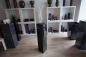 Preview: 80x28x28cm schwarzer Granitsäule für Lautsprecher oder Galerie Handwerk Unikat