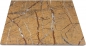 Preview: Design Servierplatte aus Marmor 40 x 40 x 1,8 cm, quadratisch massiv Naturstein Unikat Steinmetzarbeit, elegant, als Teller, Platzteller, Käseplatte Wurstplatte Aufschnittplatte oder Sushiplatte für Ihre Festtafel