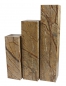 Preview: Säule aus indischer Marmor braun Naturstein modern Design für Büro oder Zuhause 60 x 20 x 20 cm