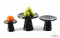 Preview: Edle Design Etagere aus schwarzem Marmor als Servierplatte oder Kuchentellerfür die Festtafel