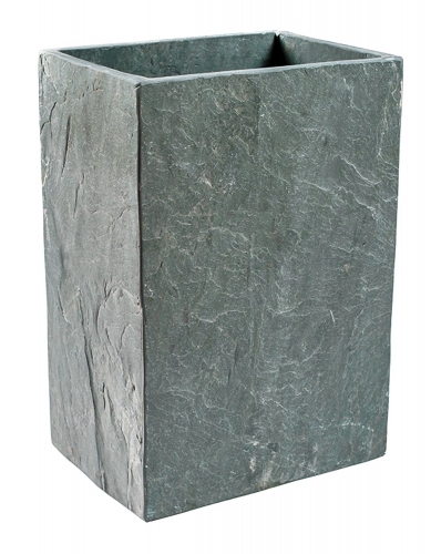 80% Reduziert Schiefer Übertopf Blumentopf Blumenkübel aus Naturstein, grün, Maße: H/B/T: 28/20/28cm, Gewicht: ca. 6kg