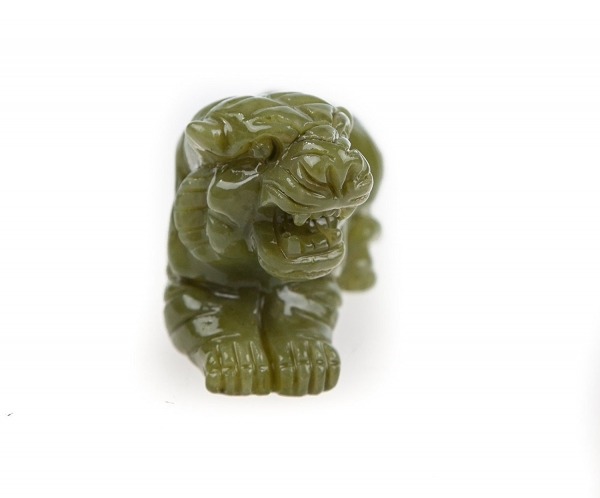 Chinesische Tierkreiszeichen Figuren, aus hochwertigem grünen Marmor, handgefertigt und jede ist ein Unikat, Tierzeichen Tiger