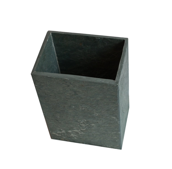 80% Reduziert Schiefer Übertopf Blumentopf Blumenkübel aus Naturstein, grün, Maße: H/B/T: 28/20/28cm, Gewicht: ca. 6kg