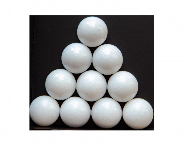 8er Marmorkugel aus weiß Marmor, Ø4cm Qi Gong fengshui Deko Handtraining, Heliotrop-Edelstein Kugel Ball Aura Balancing metaphysisch Ball