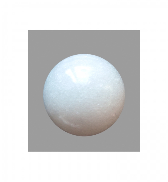 8er Marmorkugel aus weiß Marmor, Ø4cm Qi Gong fengshui Deko Handtraining, Heliotrop-Edelstein Kugel Ball Aura Balancing metaphysisch Ball